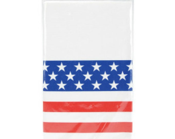 Stars & Stripes Patriotic Paper Tablecover