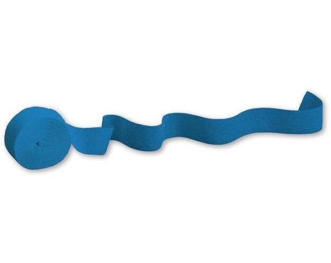 Blue Crepe Paper Party Streamers