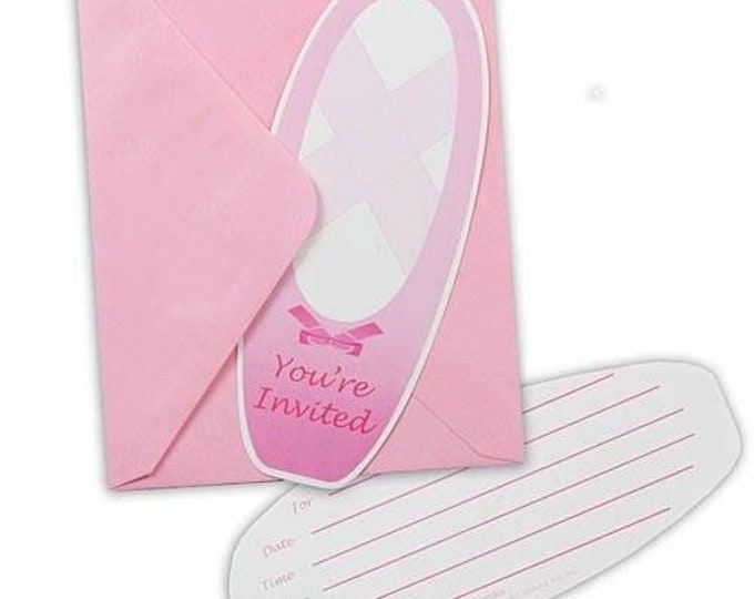 Ballerina TuTu Much Fun Party Invitations (8)