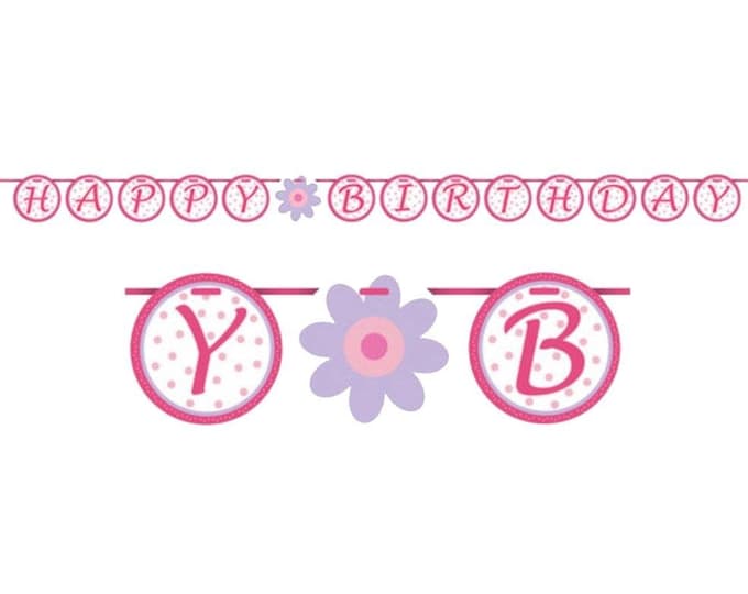 Ballerina TuTu Much Fun Happy Birthday Banner