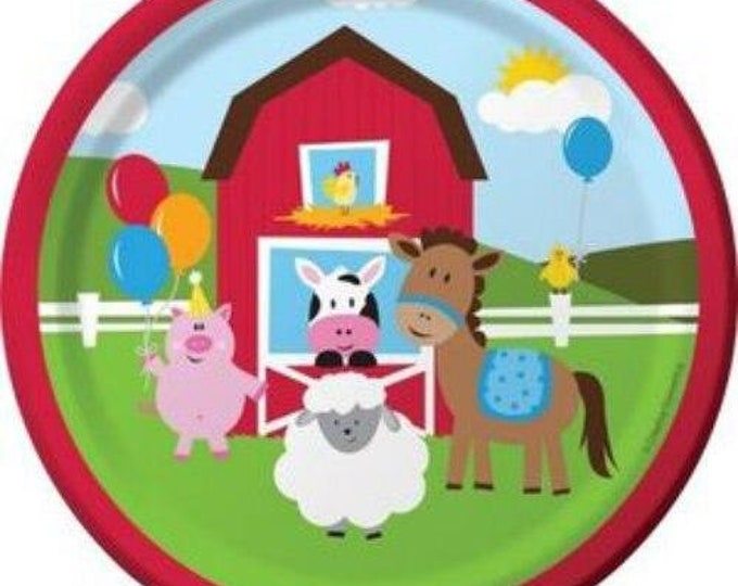 Farmhouse Fun Dessert Plates (8)