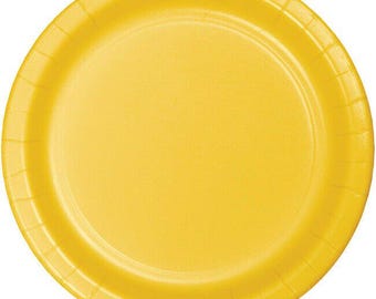 Yellow Dessert Plates (24)