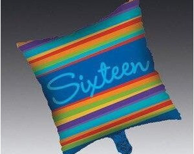 Birthday Stripes Age 16 Mylar Balloon