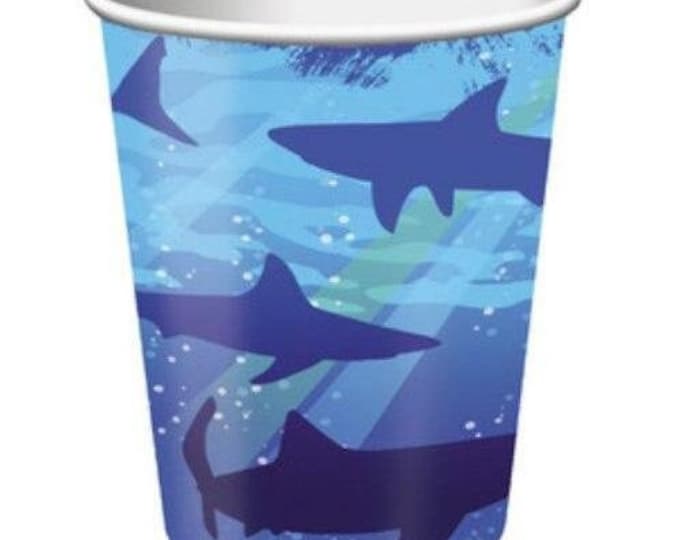 Shark Themed Party Cups (8)