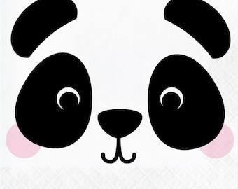 Panda Animal Faces Lunch Napkins (16)