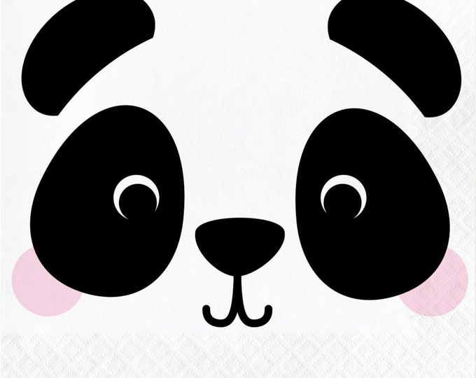 Panda Animal Faces Lunch Napkins (16)