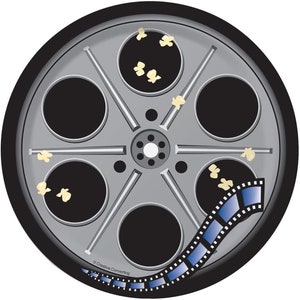 Hollywood Movie Reel Dessert Plates (8)