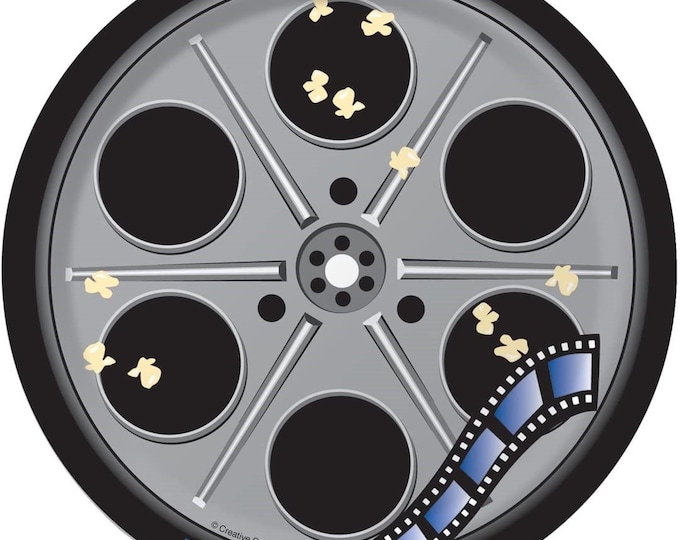 Hollywood Movie Reel Dessert Plates (8)