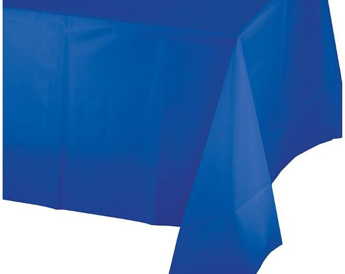 Blue Plastic Table Cover