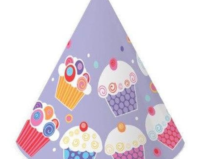 Sweet Cupcake Party Hats (6)