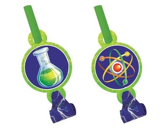 Mad Scientist Blowouts (8) - Birthday Party Favors
