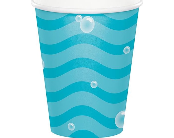 Narwhal Ocean Party 9 oz Cups (8)