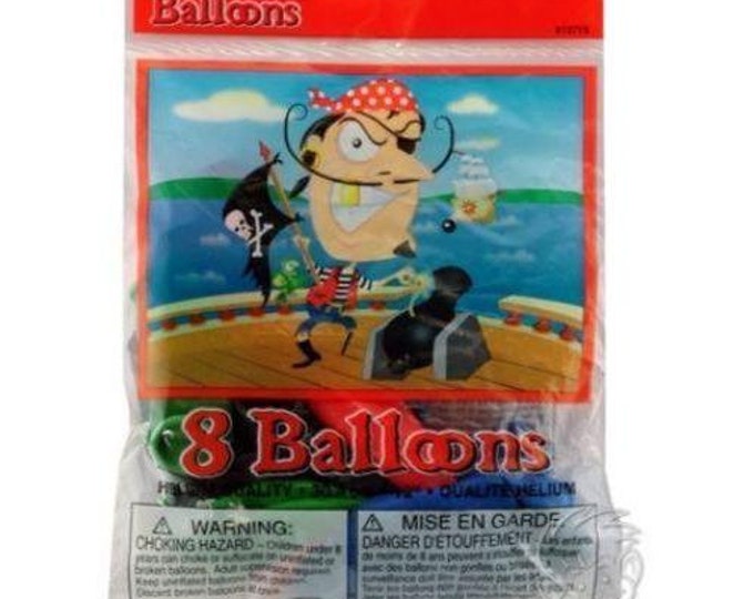 Pirate Skull & Cross Bones Balloons (8)