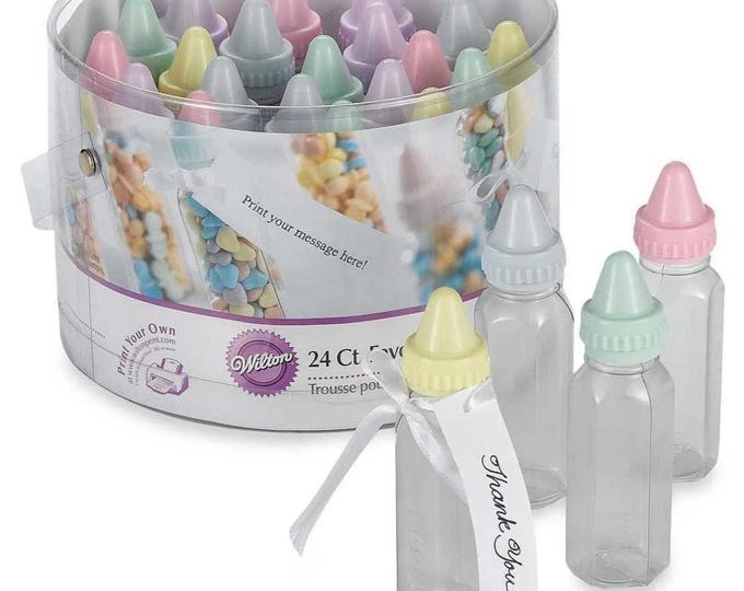 Pastel Baby Bottles Party Favor Kit - Wilton 1006-577