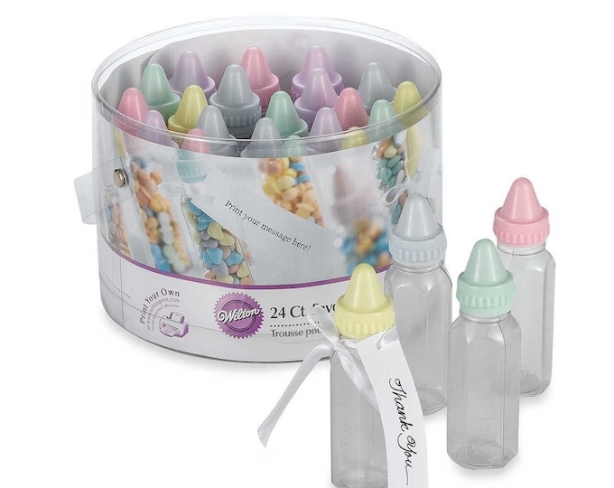 Pastel Baby Bottles Party Favor Kit - Wilton 1006-577