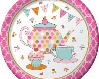 Tea Time Party Dinner Plates (8) - Birthday Party Supplies