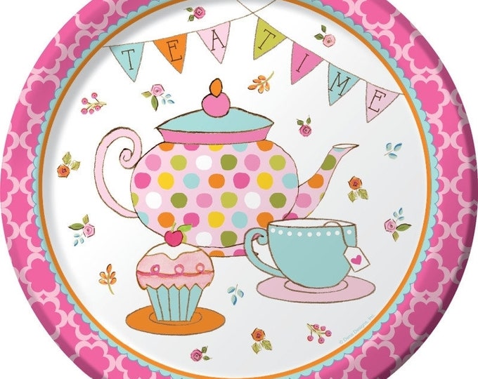 Tea Time Party Dinner Plates (8) - Birthday Party Supplies