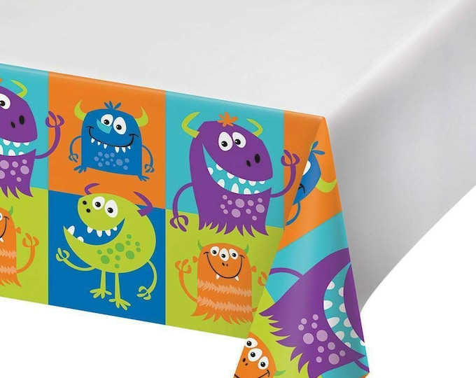 Fun Monsters Tablecover - Birthday Party Supplies