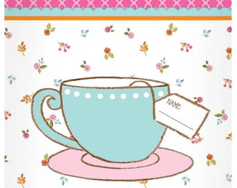 Tea Time Party Favor Bags (8) - Birthday Party Supplies