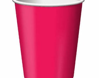 Hot Pink 9oz Party Cups (24)
