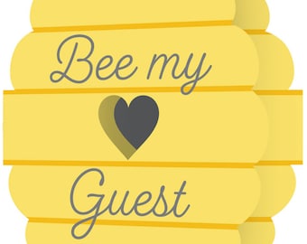 Bumblebee Invitations (8) - bee Themed Birthday & Baby Shower Party Supplies