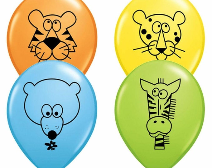 11" Jungle Animal Balloons (25)