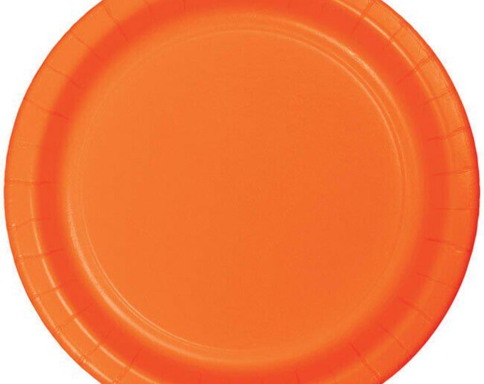Orange Dessert Plates (24)