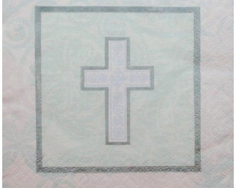 Holy Cross Religious Party Beverage Napkins (30)