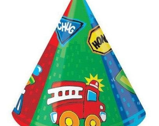 Construction Pals Party Hats (6)