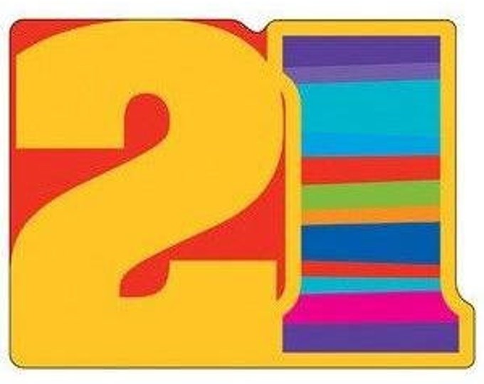 Birthday Stripes Age 21 Invitations (8)