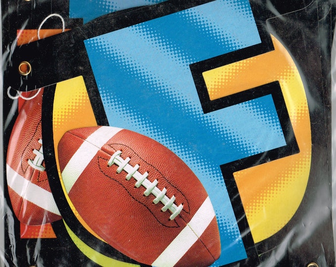 Football Jointed Party Banner - 7.5 Ft