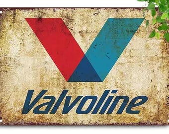 Valvoline Motor Oil Metal Sign - 8x12 Inch