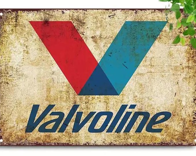 Valvoline Motor Oil - Reproduction Retro Vintage Metal Sign - 8x12 Inch