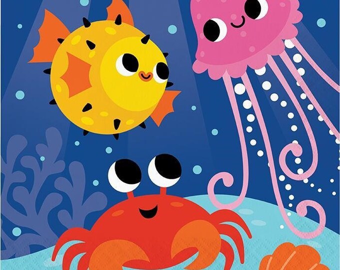 Ocean Celebration Party Lunch Napkins (16)