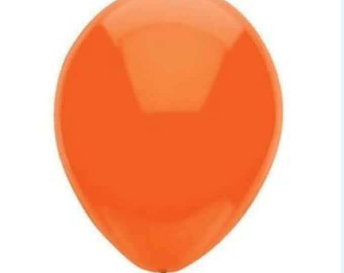 12" Bright Orange Latex Balloons (15)