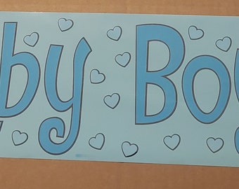 Baby Boy Shower Banner