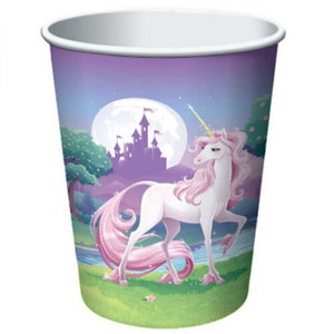 Unicorn Fantasy Party Cups (8) - Birthday Party Supplies