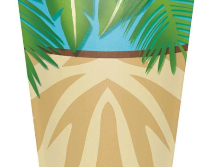 Safari Adventures Cups (8) - Jungle Birthday Party Supplies