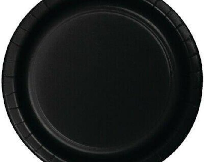 Black Dessert Plates (24)