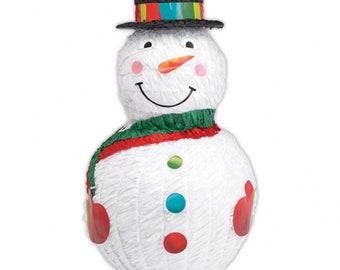 Jolly Snowman Pinata w/Black Hat