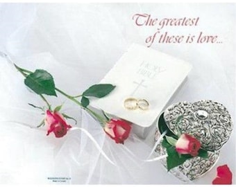 The Greatest of these is Love Wedding Bulletins