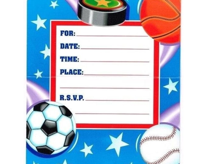Action Sports Party Invitations (8)