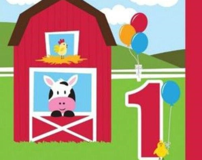 Farmhouse Fun 1st Birthday Lunch Napkins (16)