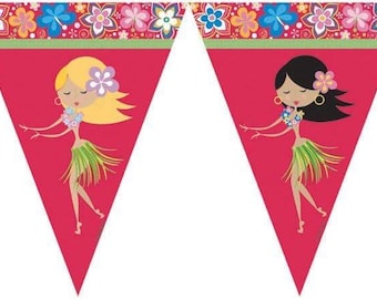 Let's Hula Flag Banner