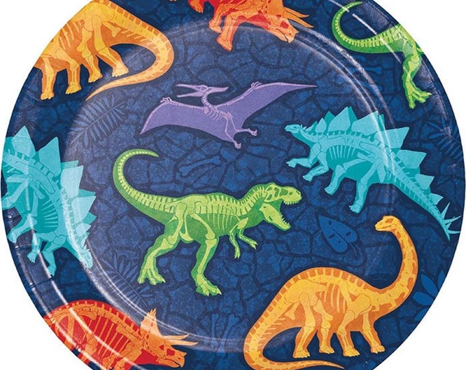 Dino Dig 7" Dessert Plates (8)