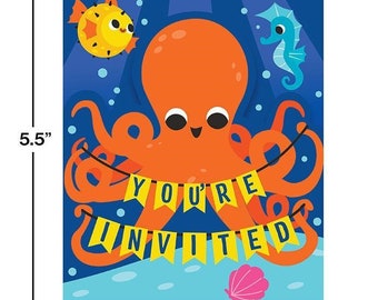 Ocean Celebration Party Invitations (8)