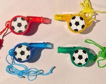Soccer Whistle Party Favors (4)