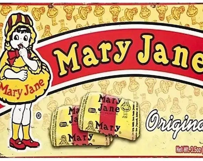 Mary Jane Candy Retro Style Metal Sign - 8x12 Inch