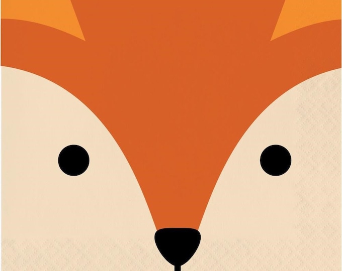 Fox Animal Faces Lunch Napkins (16)