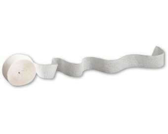 White Crepe Paper Party Streamers